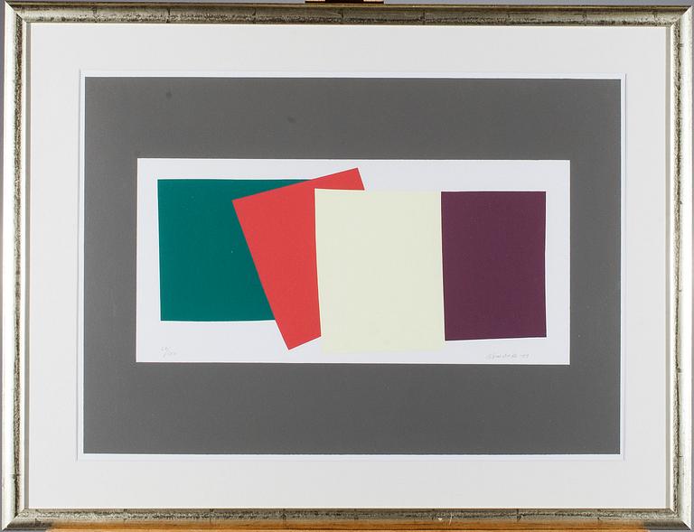 JUHANA BLOMSTEDT, serigrafia, signeerattu, päivätty -09 ja numeroitu 64/100.