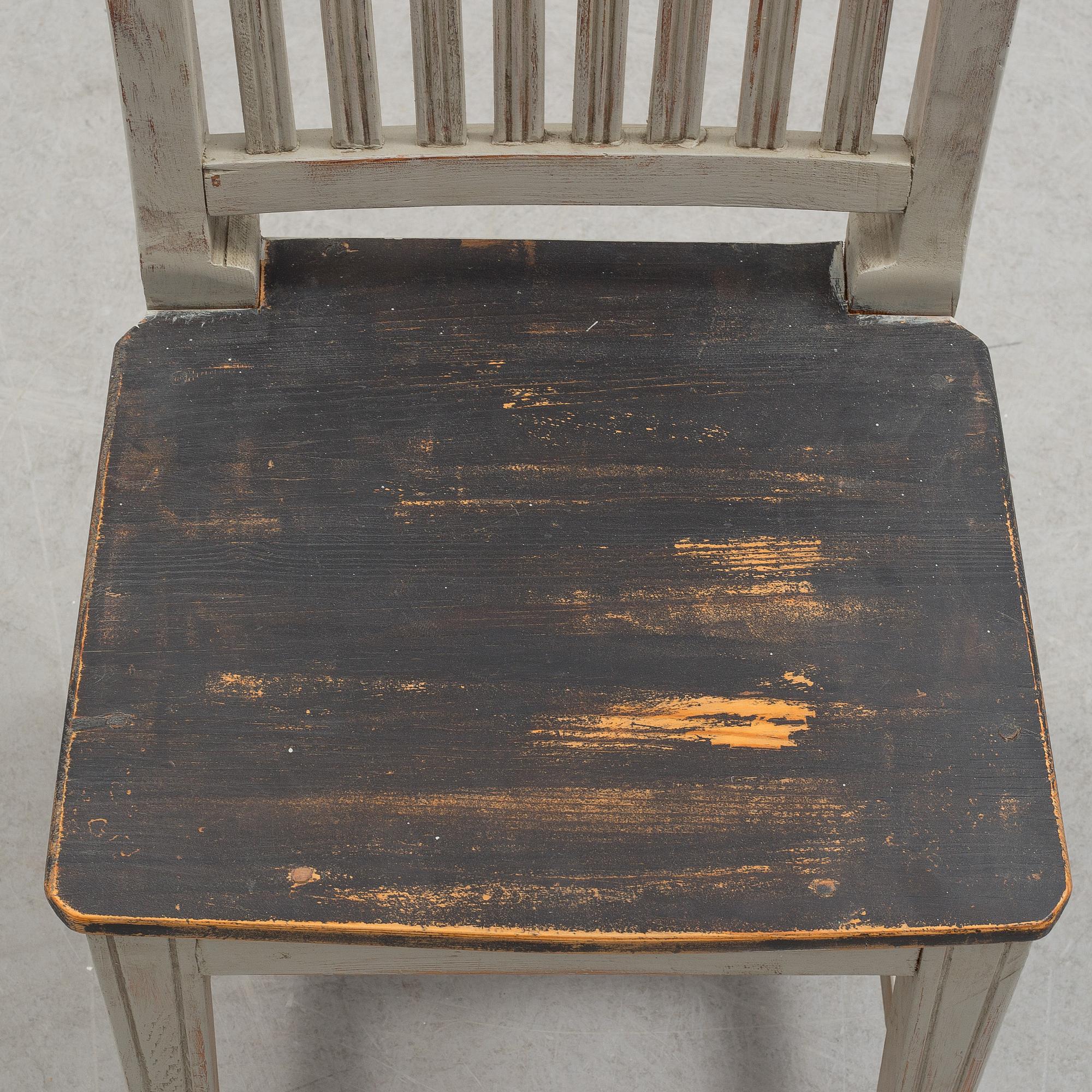 a gustavian style childrens chair.