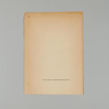 PROGRAM/MINNESBLAD, "Vid August Strindbergs begrafning", Stockholm 1912.