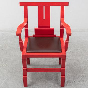 JOHN KANDELL, a 'Solitaire' armchair, Källemo AB, designed in 1988.