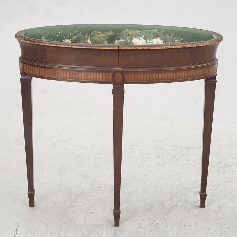 A Gustavian style flower table, Nordiska Kompanier, Sweden, early 20th century.