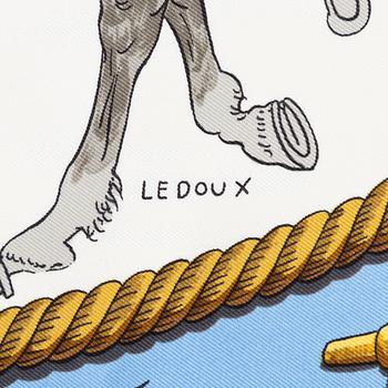Hermès, scarf, "Marine et Cavalerie".