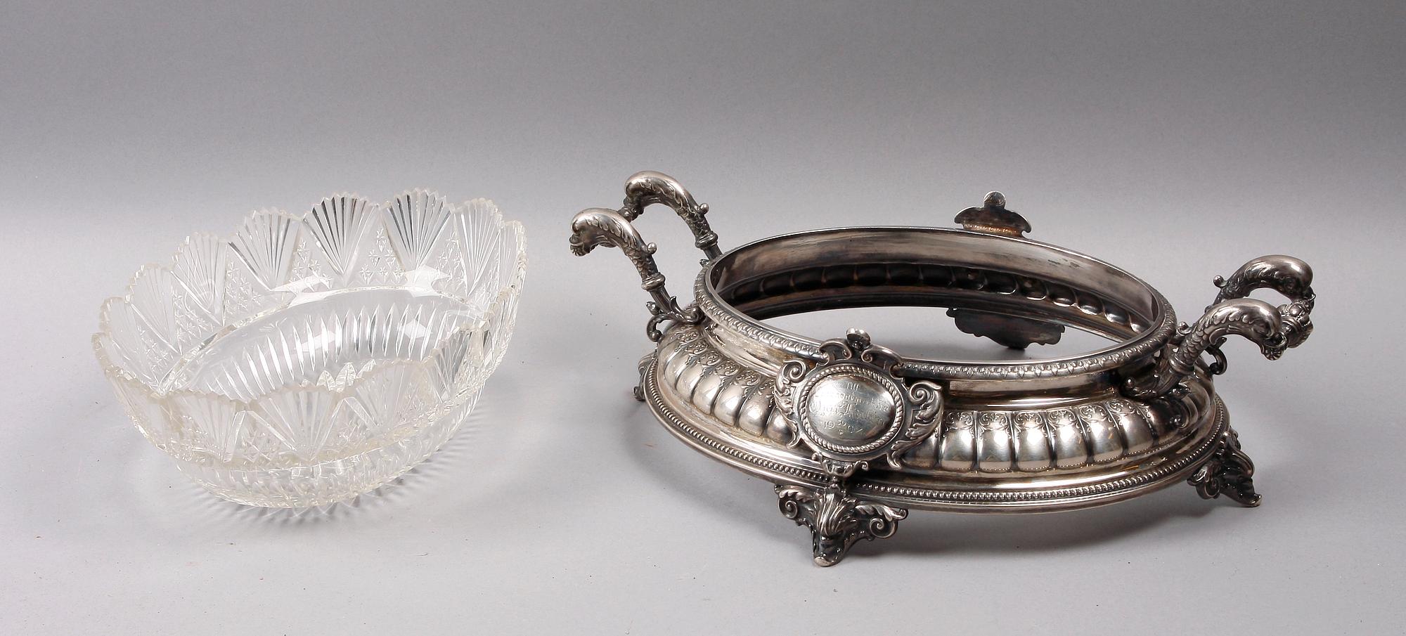 JARDINJÄR, silver, nyrenässansstil, K. Andersson 1899.