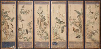 OKÄND KONSTNÄR, textilmålning, Kina, 1800/1900-tal.