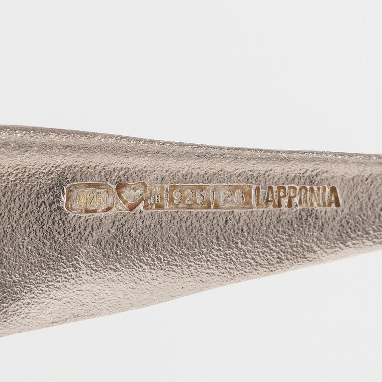 Zoltan Popovits, A sterling silver necklace "Tango". Lapponia 1992.