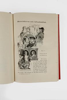 BOK, 2 vol, "Svenska folket" I-II, av August Strindberg, Stockholm 1882.
