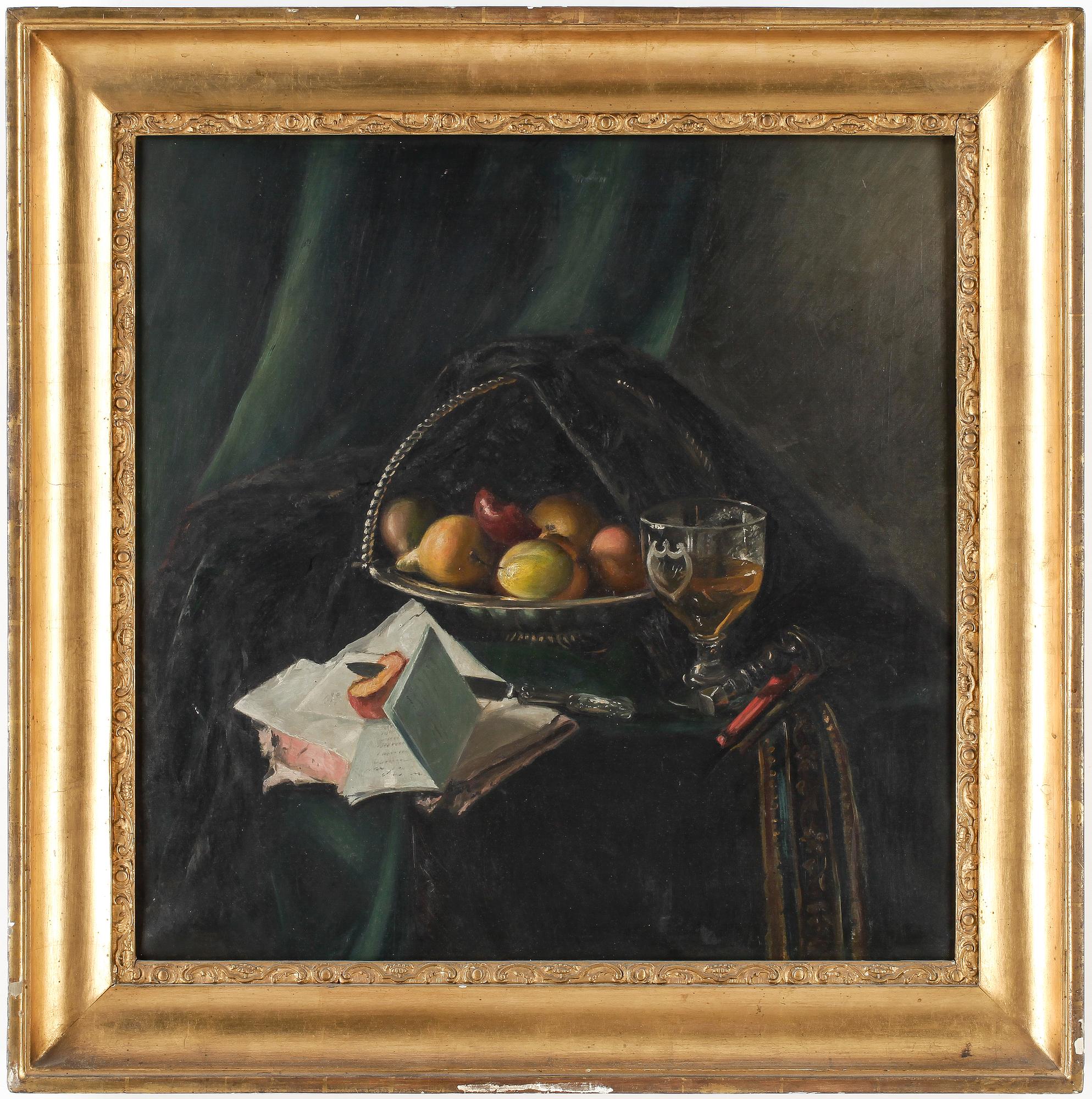 OKÄND KONSTNÄR, olja på duk, ej signerad, 1800-tal.