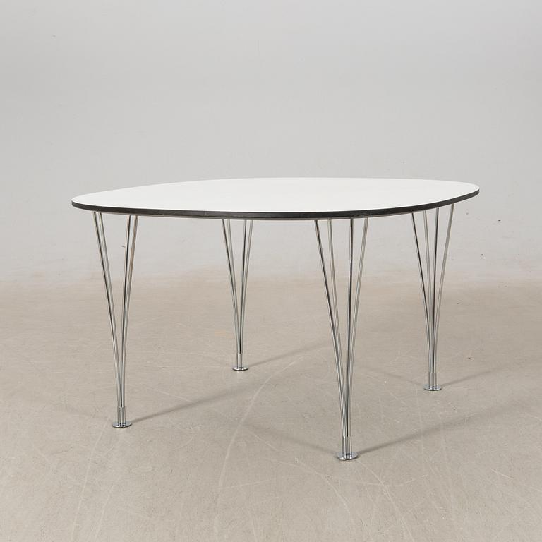 Bruno Mathsson & Piet Hein, dining table, "Superellipse", Bruno Mathsson International, Värnamo, 2009.