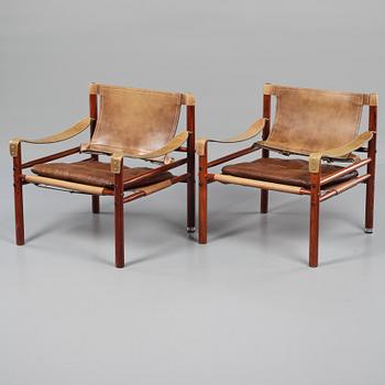 FÅTÖLJER, ett par, "Sirocco", Arne Norell. Modellen formgiven 1964.
