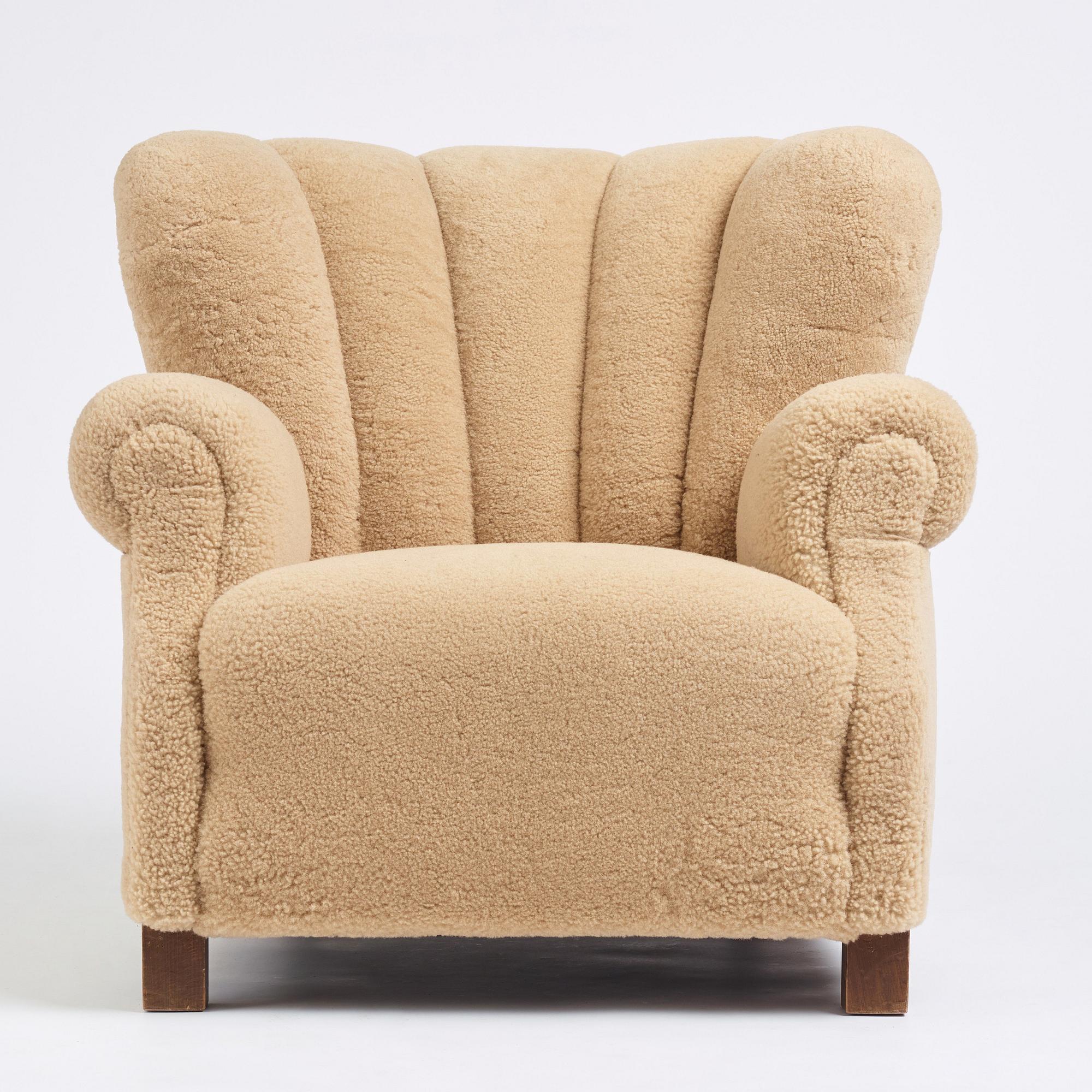 Fritz Hansen, fåtölj modell "1518", Danmark 1940-tal.