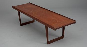 BORD, teak, "Surfboard" Peter Løvig Nielsen, Danmark 1960-tal.