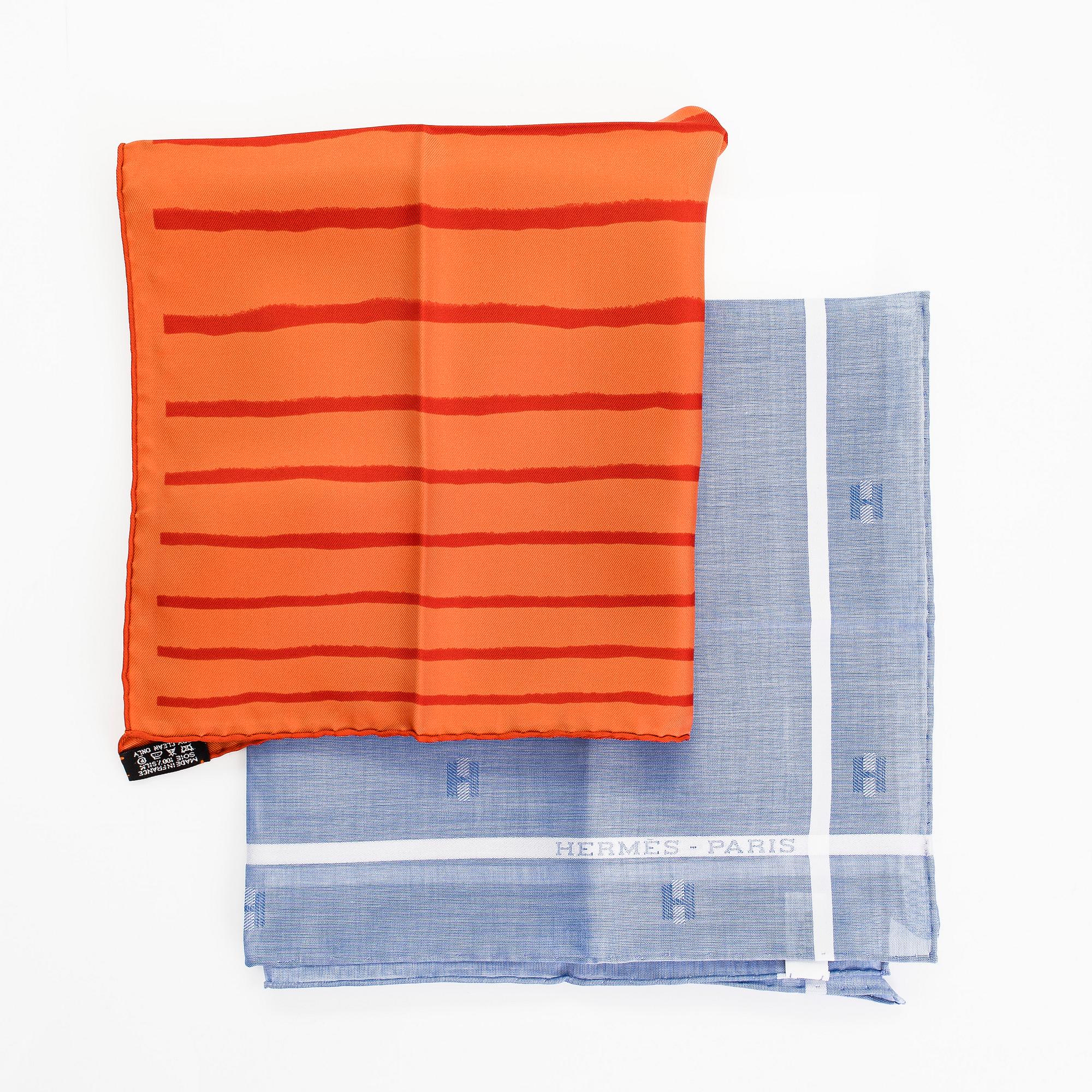 Hermès, taskuliinoja, 2 kpl.