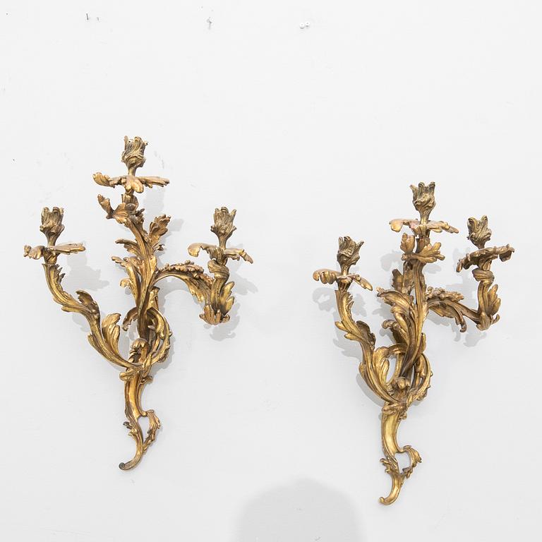 Appliquer ett par Louis XV-stil 1900-tal.