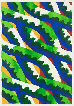 Lennart Rodhe, silkscreen in colours, 1976, signed 25/75.