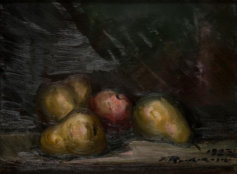 Jalmari Ruokokoski, Still Life with Pear and Apple.