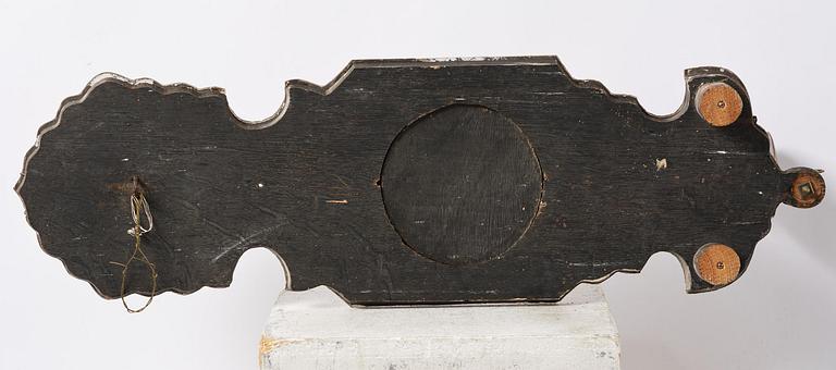 Spegellampetter, ett par, för ett ljus, omkring år 1900, Senbarockstil med delvis äldre delar.