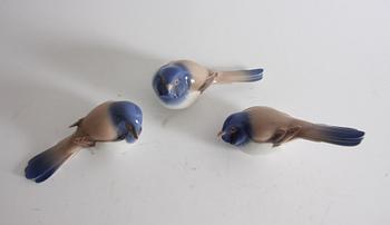 FIGURINER, 3 st, porslin, Bing & Gröndal.