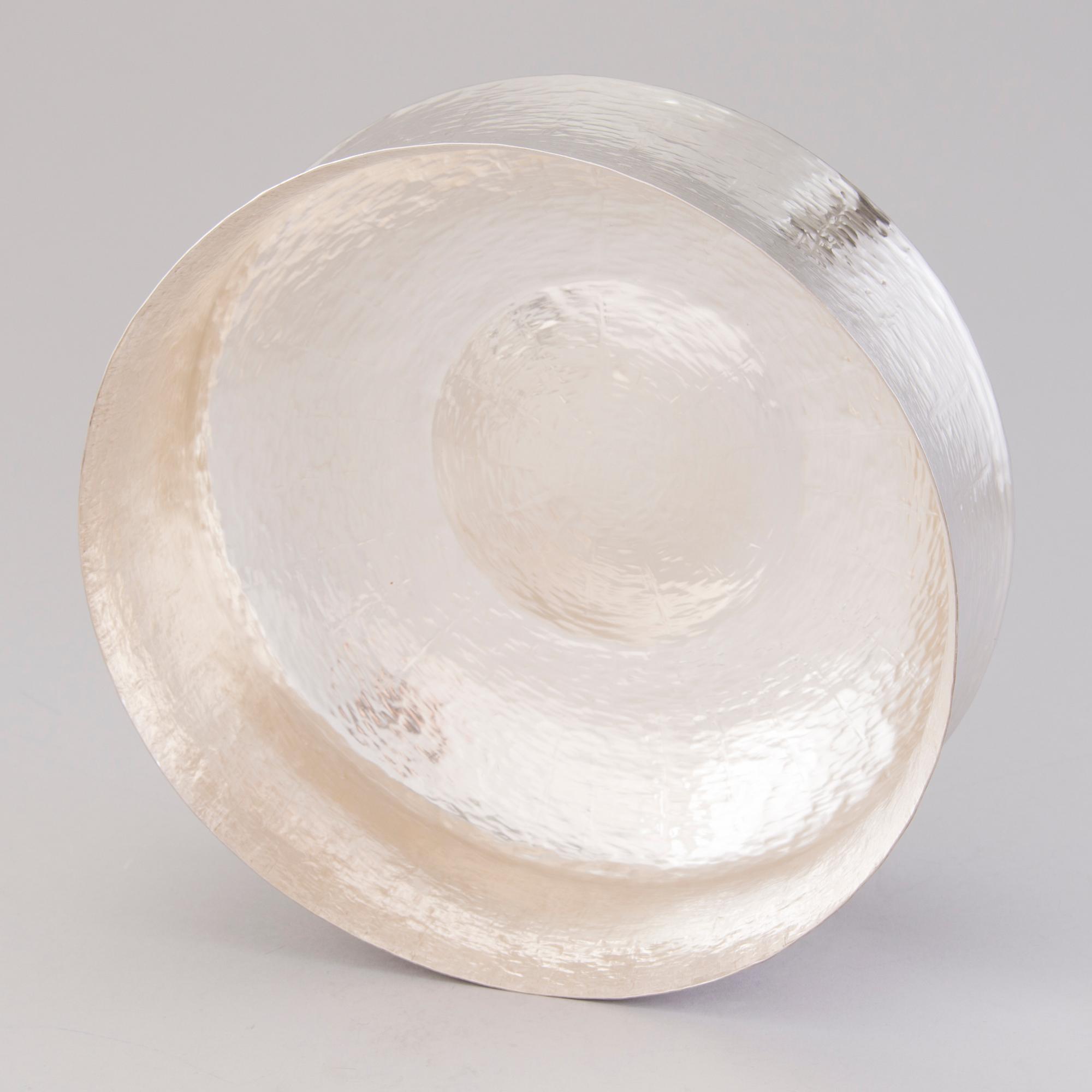TAPIO WIRKKALA, bålskål samt slev, sterling silver, Kultakeskus, Tavastehus 1973.