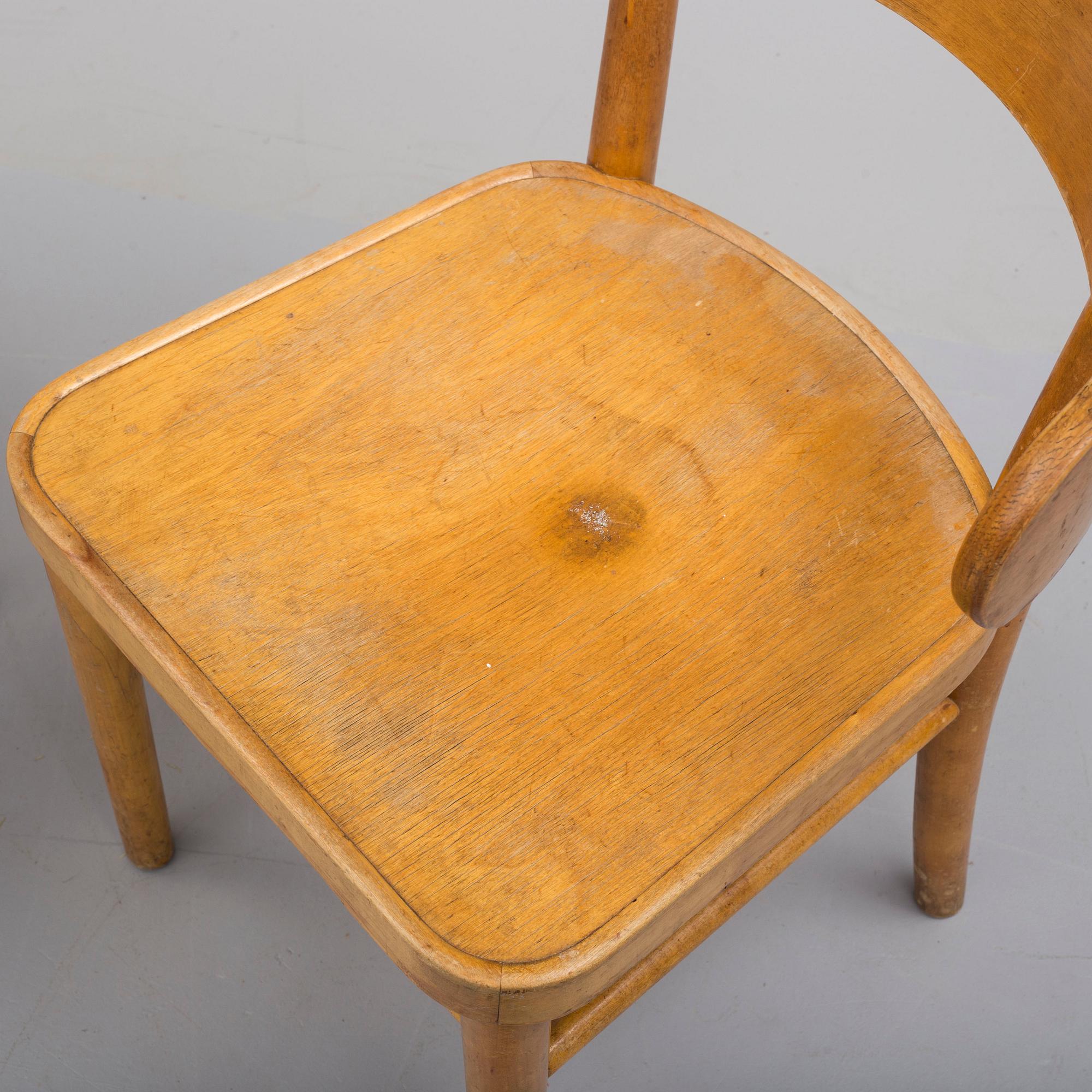 A set of 8 'WWII' chairs by Werner West, designed 1930.