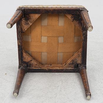 Stool, Gustavian, late 18th century.