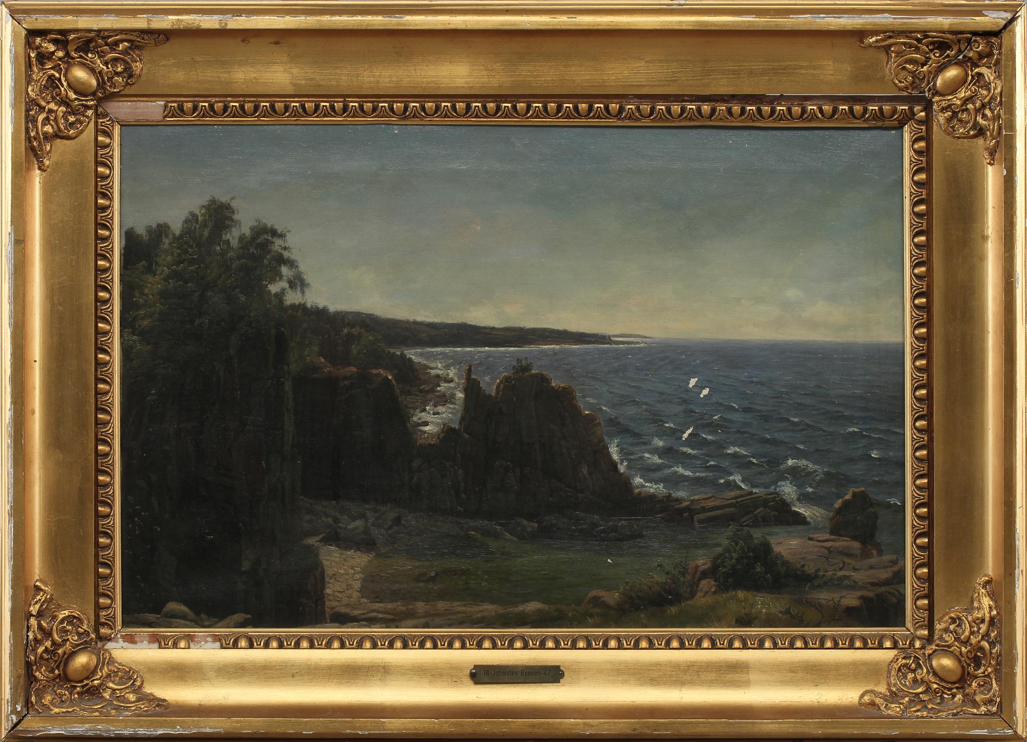 JOHANNES BOESEN, hans art, olja på duk, ej signerad.