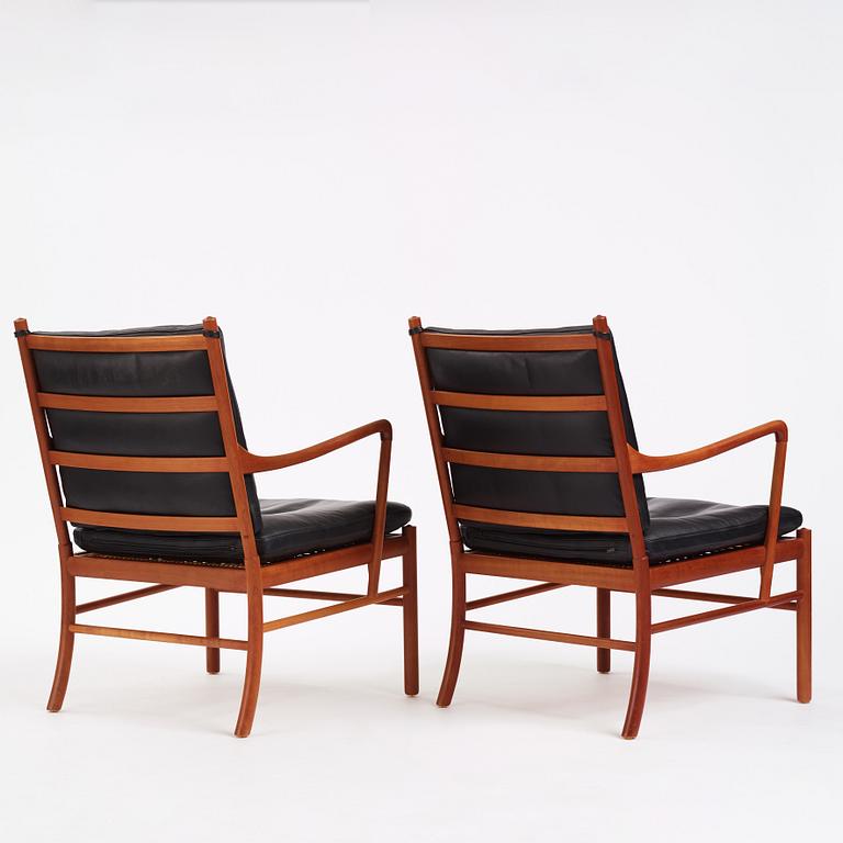 Ole Wanscher, fåtöljer, ett par, "Colonial Chair PJ 149", Poul Jeppesen, Danmark.