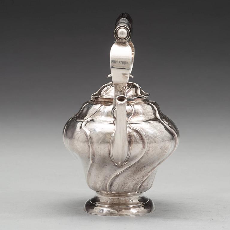 A Swedish mid 18th century silver tea-pot, mark of Henrik Wittkopf dy, Stockholm 1761.