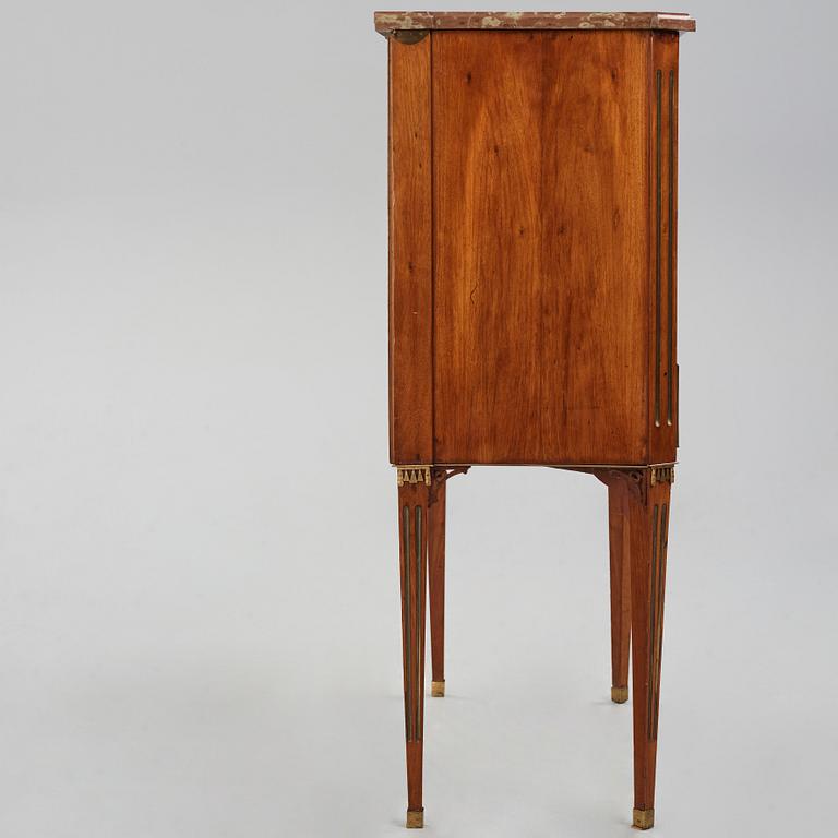 A mahogany-veneered late Gustavian secretaire by A. Scherling (master 1771-1809).