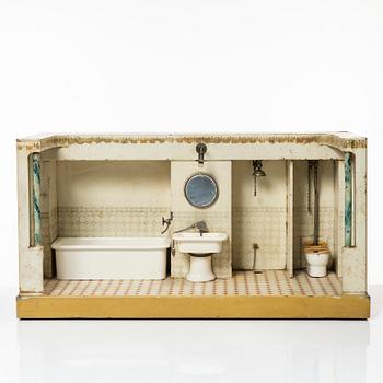 Märklin, Bathroom interiors 2 pcs. Early 20th century.