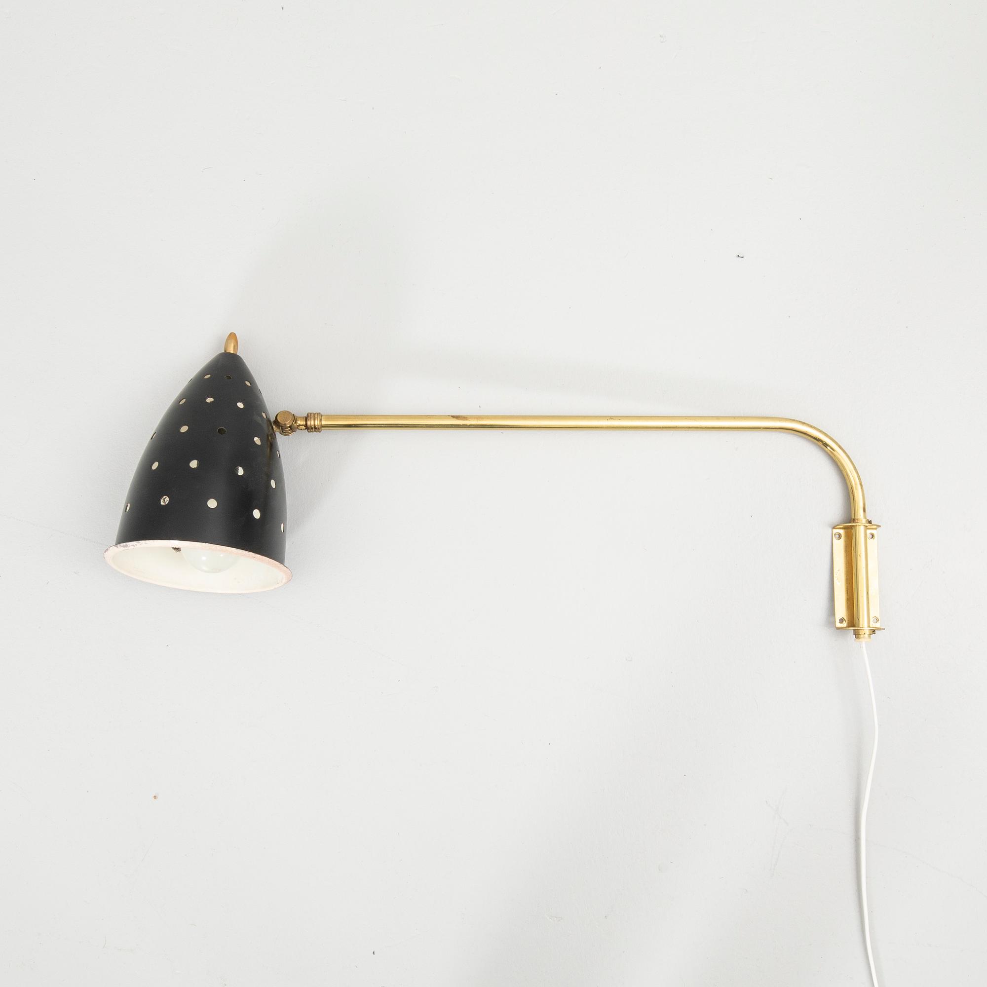 Wall lamp, Eskilstuna Armaturfabrik, mid-20th century.