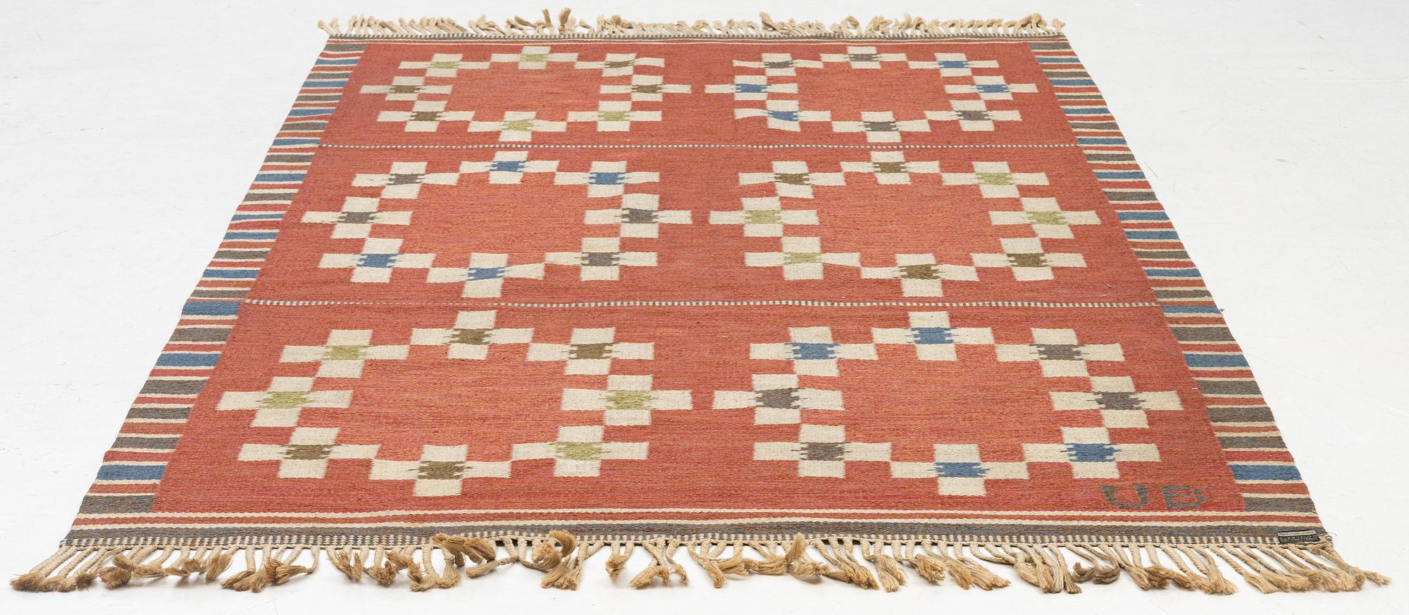 Alestalon Mattokutomo, matta, rölakan, signerad UB, Finland, ca 250 x 165 cm.