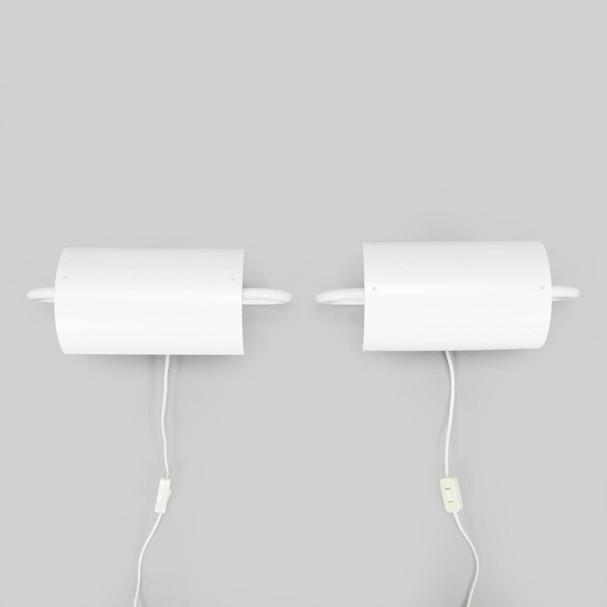 Ben af Schultén, A pair of 1970s "BS 912" wall lights by Metallimestarit for Artek Finland.