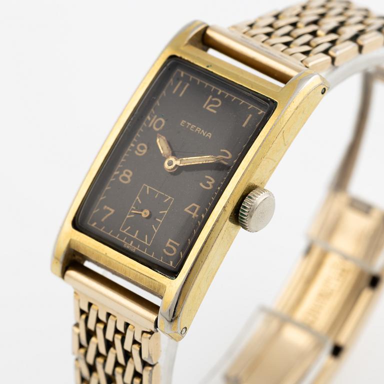 Eterna, "Tank", wristwatch, 22 x 38 mm.