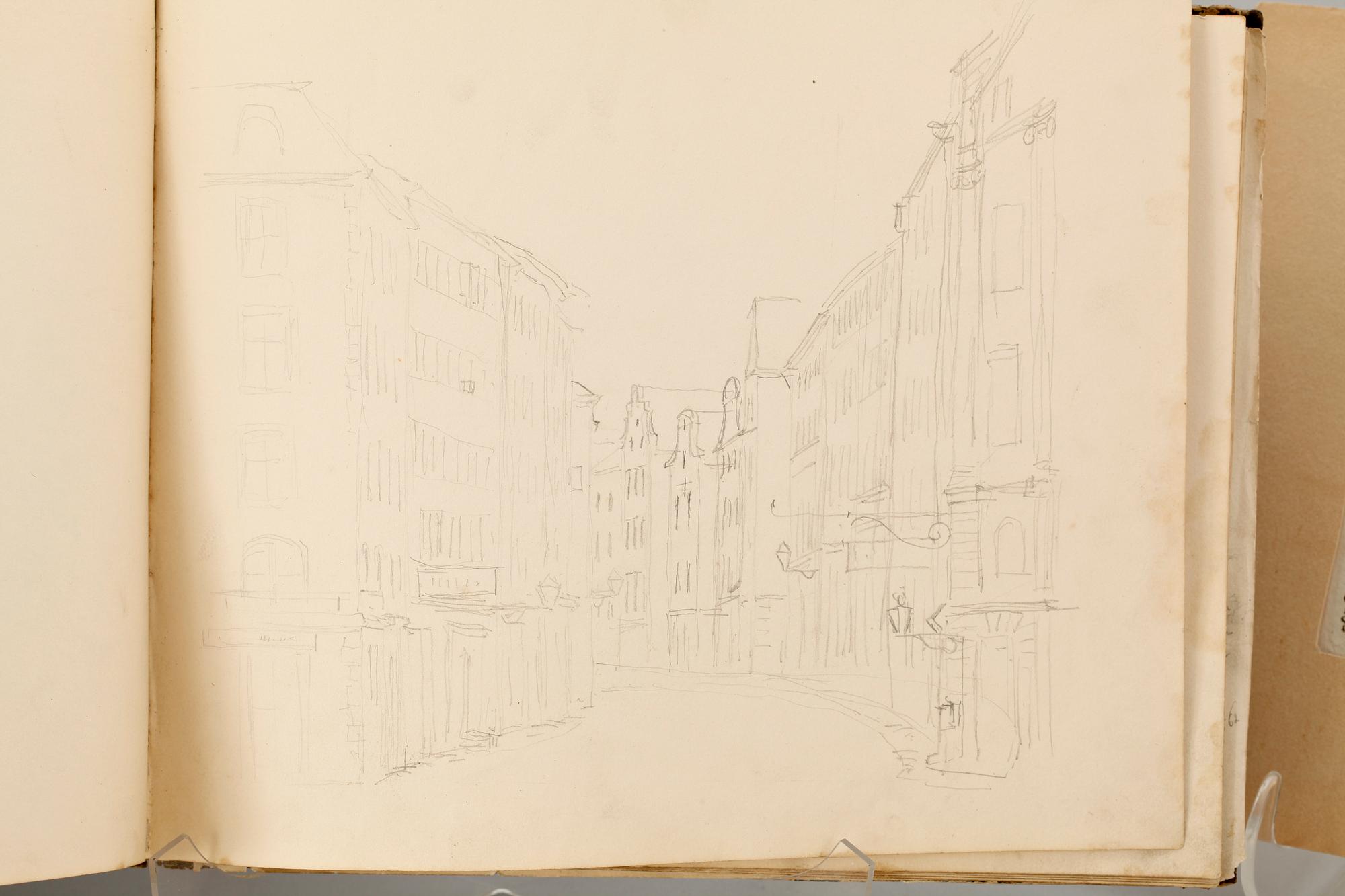 PARTI GRAFIK SAMT TECKNINGAR, ca 60 st, bla Gillberg, 1700-tal till tidigt 1900-tal.