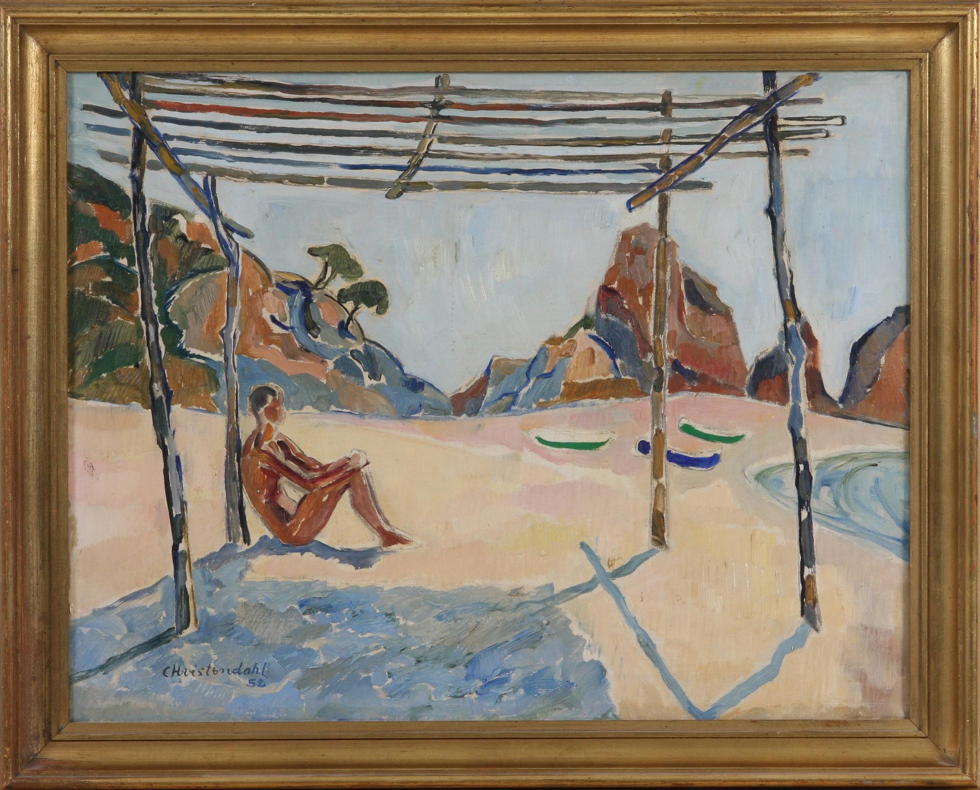 CARSTEN HVISTENDAHL , olja på duk, sign.