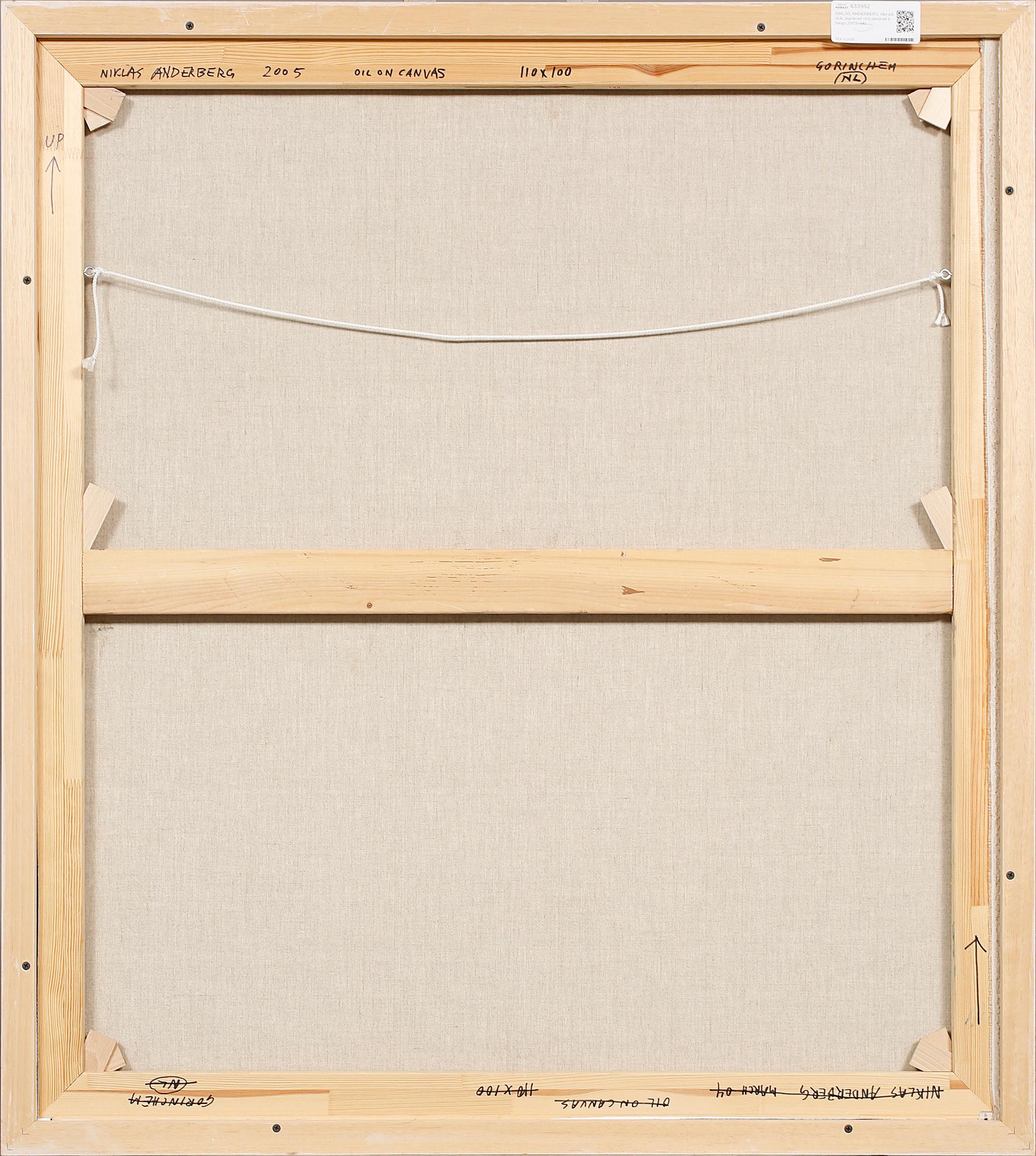 NIKLAS ANDERBERG, olja på duk, signerad och daterad à tergo 2005.