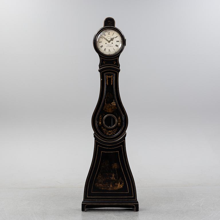 A Rococo longcase clock by Petter Ernst (Stockholm 1753-1784).