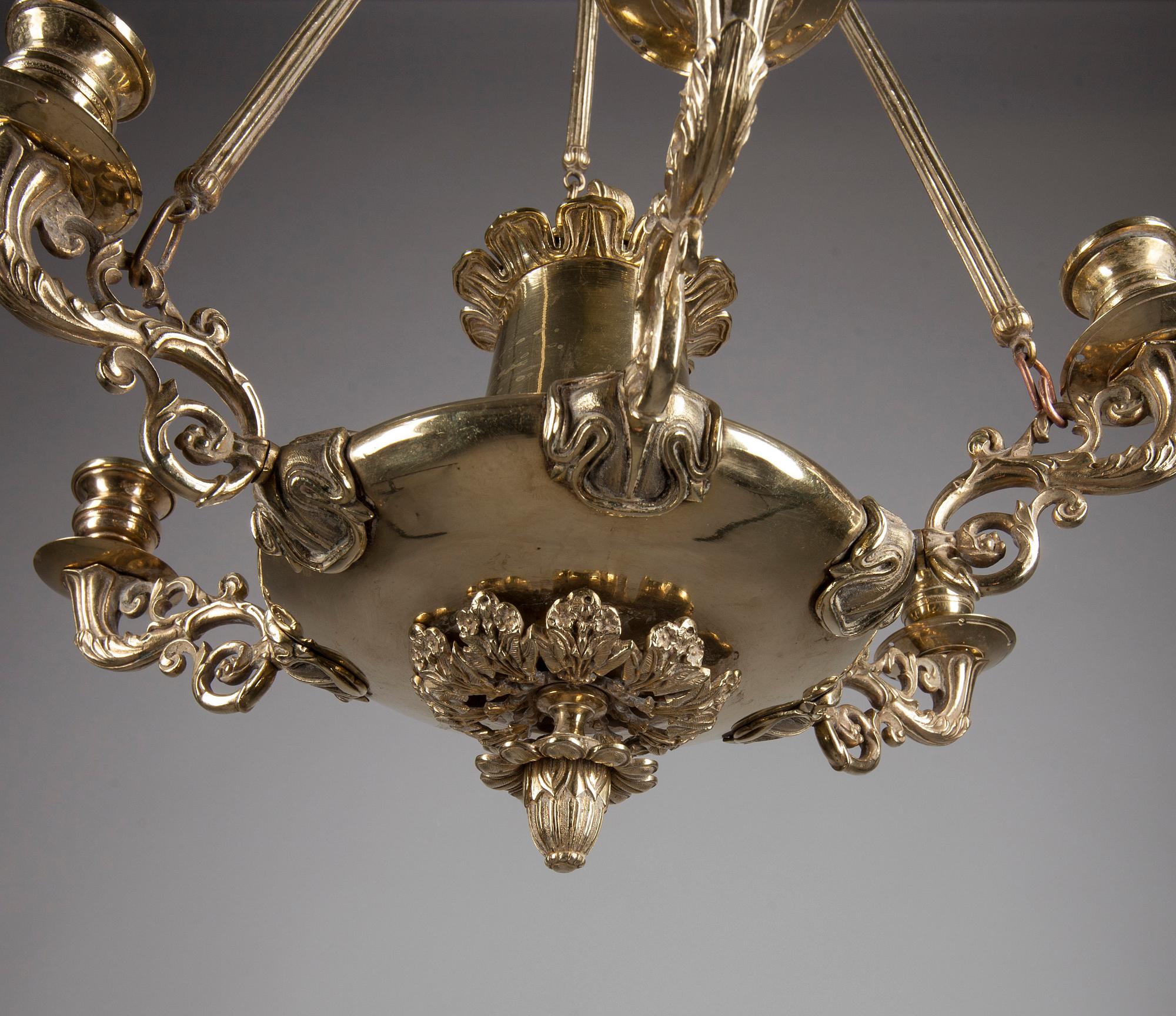 TAKAMPEL, senempire, 1800-talets mitt. Höjd 59 cm.