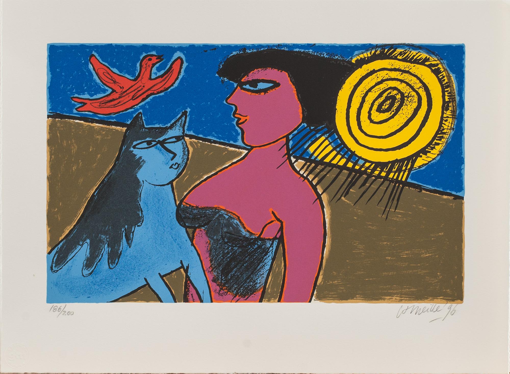 BEVERLOO CORNEILLE, 2 st, färgserigrafier, signerade, numrerade 186/200 och daterade -96.