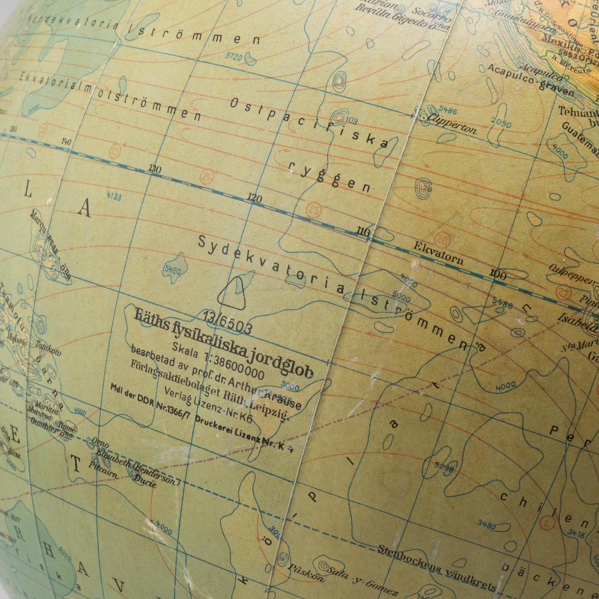 A second half of the 20th century globe/table light.