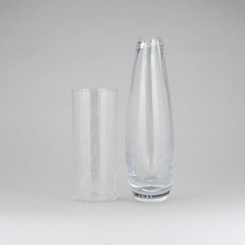 VICKE LINDSTRAND, Kosta. Vaser 2 st, 1950-/60-tal.