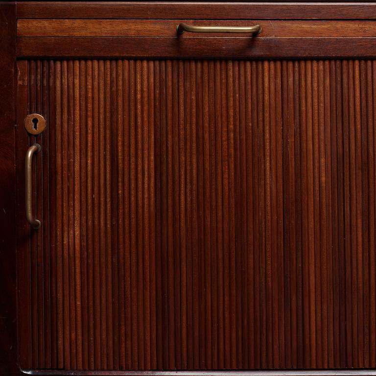 HANS J WEGNER, a mahogany desk model "A 1515" for Plan møbler, Denmark 1940-50's.