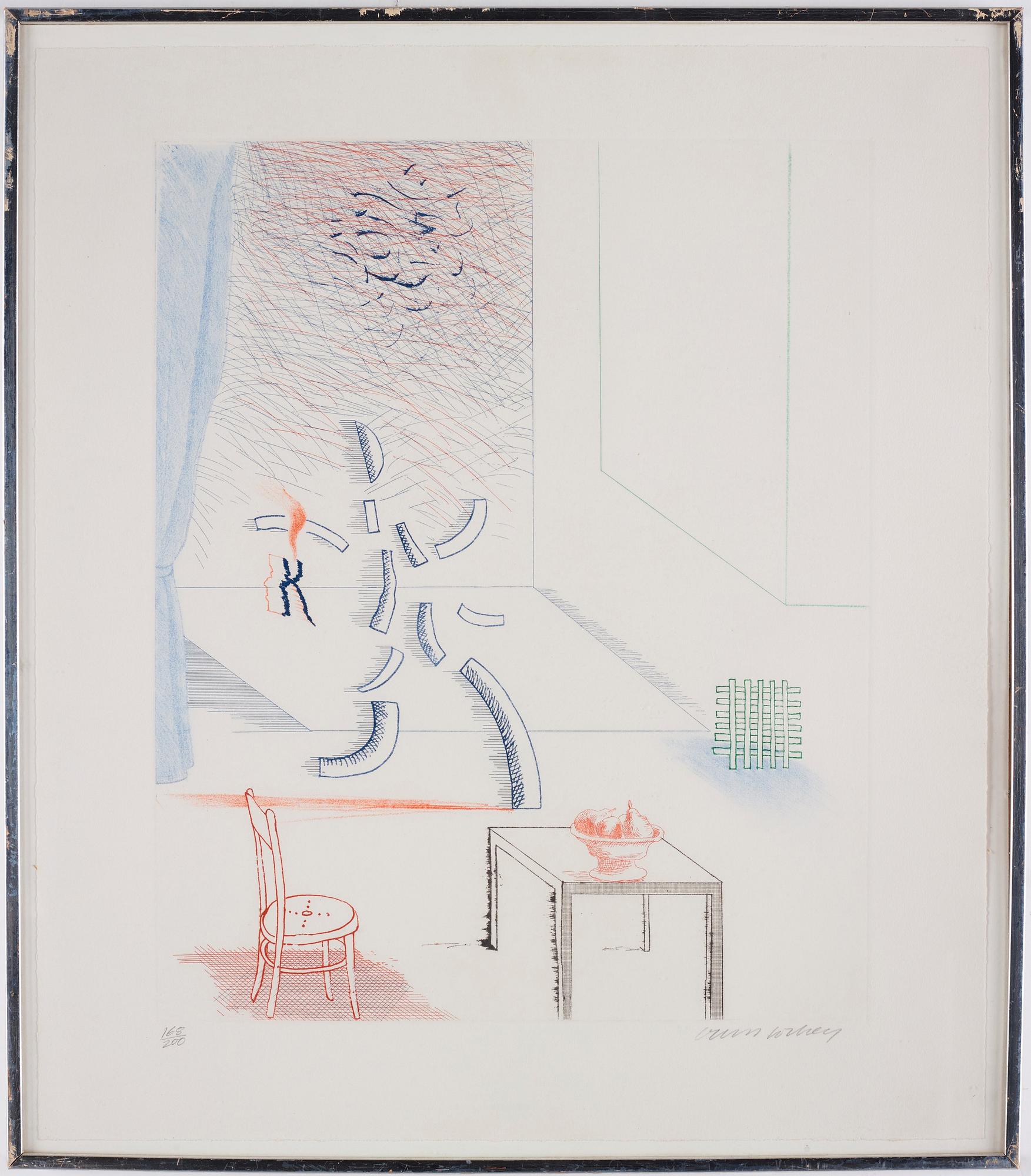 David Hockney, "Tick It, Tock It, Turn It True"  from: "The Blue Guitar".