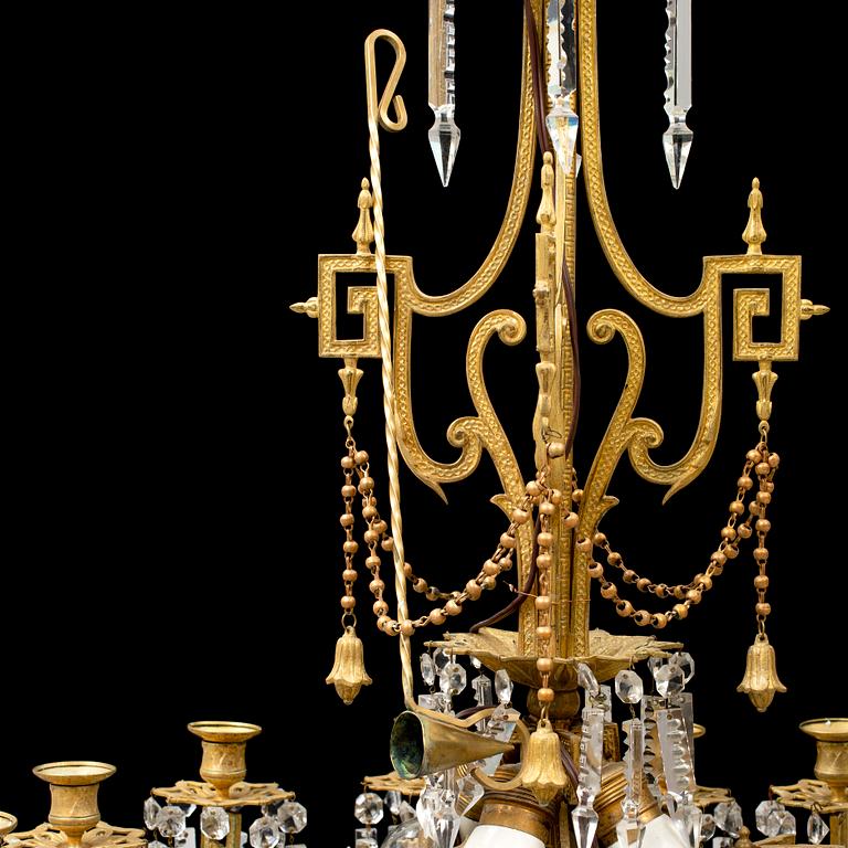 A late 19th century chandelier.