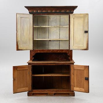 Cupboard, folk art, mid-19th century.