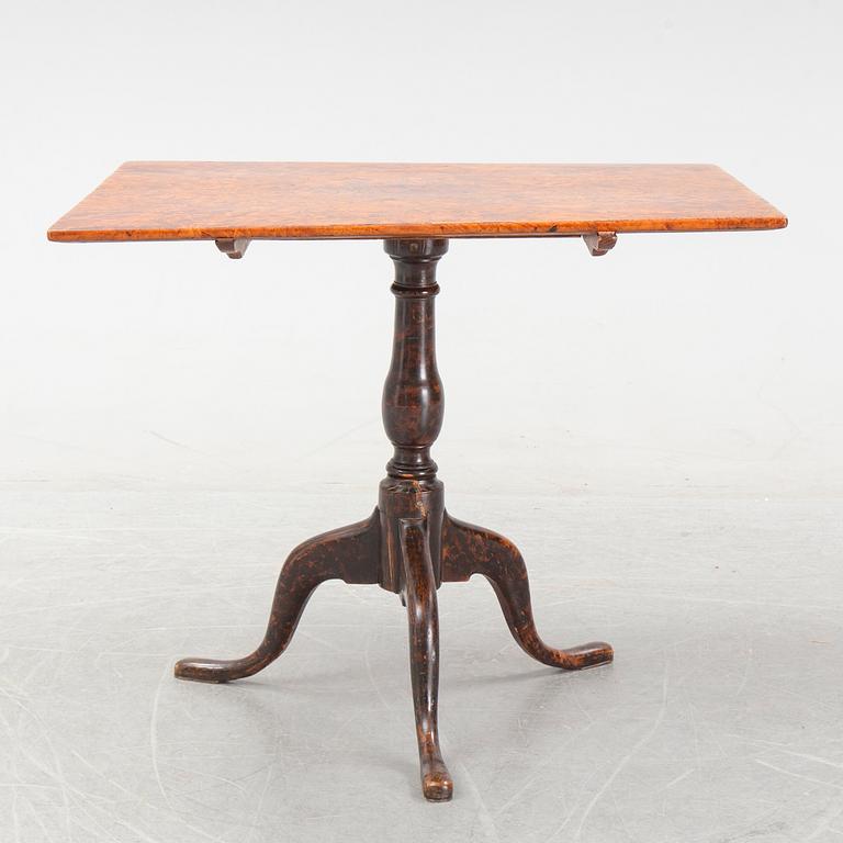 A Swedish tilt-top table by J Sjölin, master 1767.