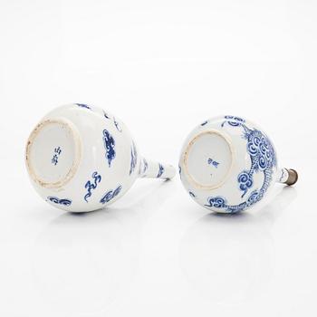 Two Chinese bottles, late Qing dynasty.