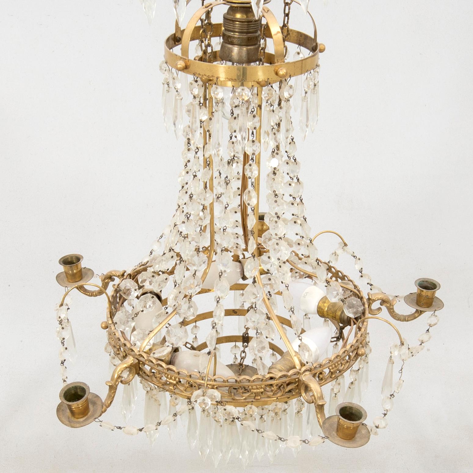 Chandelier Gustavian style mid/late 20th century.