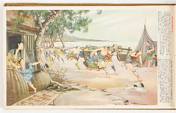 FÄRGLITOGRAFIER, 49 st, Japan, 1930-tal.