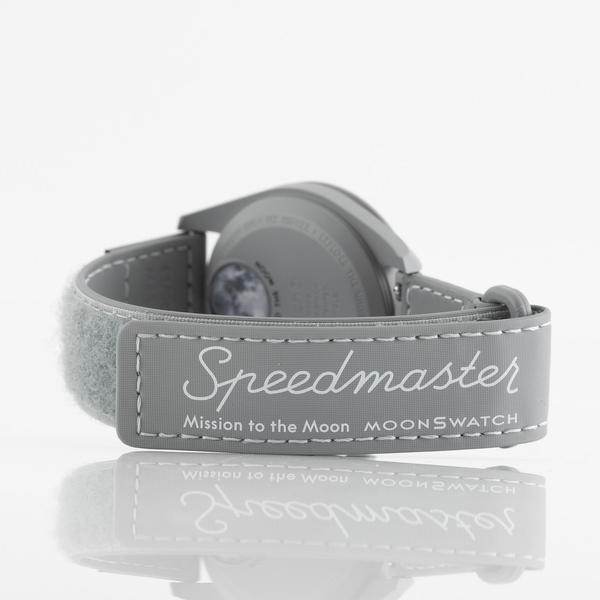 Swatch/Omega, MoonSwatch 1965, "No Reserve", chronograph, wristwatch, 42 mm.